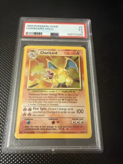 1999 POKEMON GAME #4 CHARIZARD-HOLO PSA 5 - Image 1