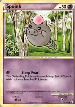 Spoink 77/102 Triumphant Pokemon Card TCG - Image 1