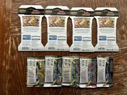 Pokemon Cards Lot 9 Sealed Packs 72 Singles - Image 3