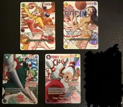 One Piece Card Game x Round One Promo Lot English Nami Robin Chopper Zoro - Image 1