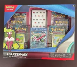 Pokemon TCG Tsareena EX Premium Collection Promo Booster Box New Sealed Bent Box - Image 1