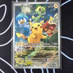 Pikachu 027 Sv: Scarlet & Violet 2023 Holo Pokemon TCG Promo Card English - Image 1