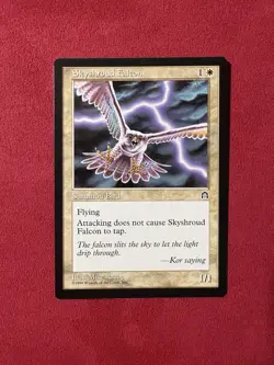 Skyshroud Falcon - Stronghold MTG Magic the Gathering Vintage Classic Card - Image 1