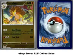 2025 Pokemon, Mega Evolution, #069/132 Sandslash, Reverse Holo Common - Image 1