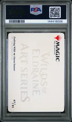 2023 MTG WILDS OF ELDRAINE ART SER GOLD STAMPED #47 EVOLVING WILDS PSA 10 - Image 2