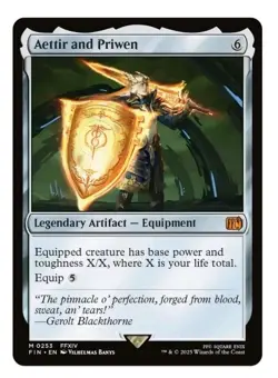 1x MTG Aettir and Priwen - Final Fantasy Mythic Artifact! NM Mint - Image 1