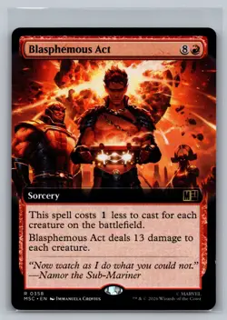 Blasphemous Act (Extended Art) R Commander: Marvel Super Heroes 358 NM - Image 1