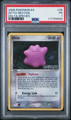 PSA 1 2005 Pokemon EX Ditto Reverse Foil Delta Species STAMP 35/113 - POP 1 🔥📈 - Image 1
