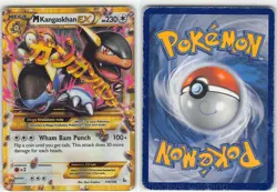 M Kangaskhan EX 109/106 Secret Rare Flashfire Pokemon DMG Graphics - Image 3