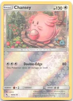 CHANSEY 46/68 Uncommon Hidden Fates Pokemon REVERSE HOLO Near Mint - Image 1