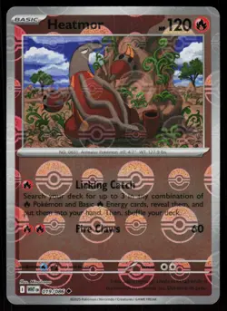 Heatmor 019/086 Uncommon White Flare Pokemon Reverse Holo Near Mint - Image 1