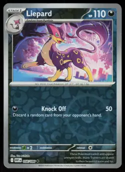 Liepard 056/086 Uncommon White Flare Pokemon Reverse Holo Near Mint - Image 1