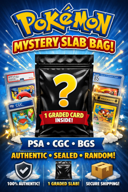 Pokemon Card Mystery Slab Bag—PSA CGC BGS Graded Small Batches Great Odds - Image 2
