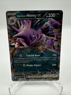 119/182 Team Rocket's Nidoking ex Pokemon TCG Prize Pack Series 8 Stamped DRI - Image 1