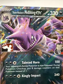 119/182 Team Rocket's Nidoking ex Pokemon TCG Prize Pack Series 8 Stamped DRI - Image 4