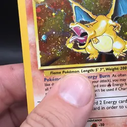 Pokemon TCG Charizard Base Set 2 Holo Unlimited Rare Card 4/130 With Mouth Swirl - Image 2