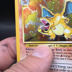Pokemon TCG Charizard Base Set 2 Holo Unlimited Rare Card 4/130 With Mouth Swirl - Image 3