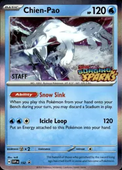 Pokemon Chien-Pao 152 Scarlet & Violet STAFF Promo Near Mint - Image 1