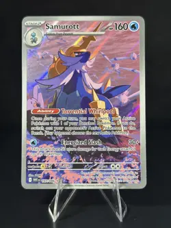 Pokemon TCG Samurott 107/086 Illustration Rare Full Art White Flare - Image 1