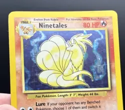 Ninetales Holo 12/102 – Base Set – MP – Vintage WOTC Pokemon - Image 2