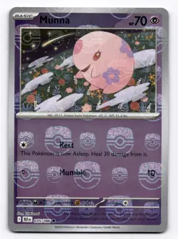 Munna (Master Ball Pattern) SV: Black Bolt - Pokemon NM 035/086 - Image 1