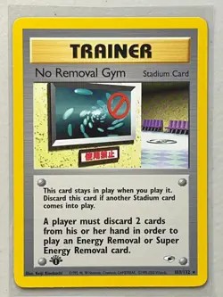 No Removal Gym 2000 Pokemon Gym Heroes 1st Edition #103 English Rare - Image 1