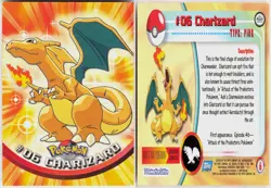 Charizard #6 Topps Blue Logo Series 1 Pokemon LP - Image 1