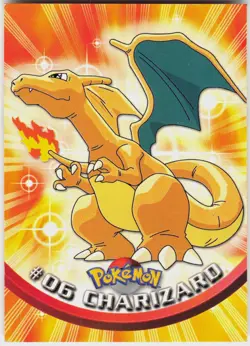 Charizard #6 Topps Blue Logo Series 1 Pokemon LP - Image 2