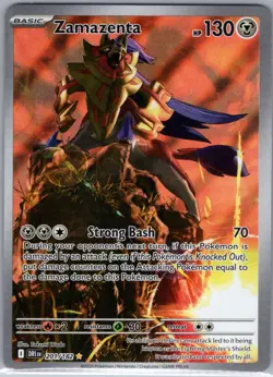 Pokemon TCG Pokemon Zamazenta Holo 201/182 - Image 1