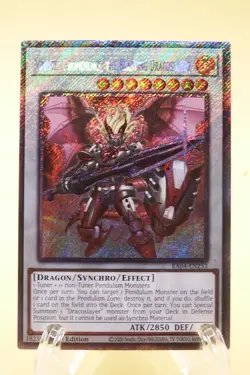 Yugioh Ignister Prominence, the Blasting Dracoslayer Platinum Secret Rare EN253 - Image 1