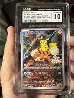 2023 Pokemon Detective Pikachu Returns 098/SV-P CGC 10 Gem Mint Promo Japanese - Image 1