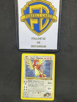 POKEMON GYM CHALLENGE KOGA’S PIDGEOTTO NONHOLO 27/132 NM - Image 1
