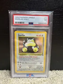 1999 Pokemon Jungle 1st Edition Snorlax Holo #11/64 PSA 7 RARE - Image 1