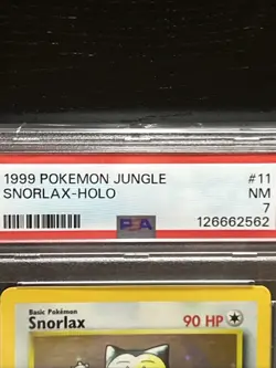 1999 Pokemon Jungle 1st Edition Snorlax Holo #11/64 PSA 7 RARE - Image 3