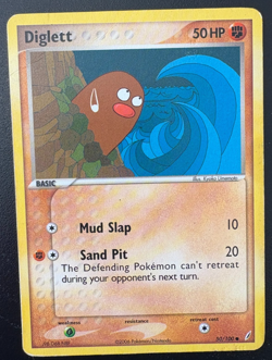Pokemon TCG Diglett 50/100 Crystal Guardians Regular MP - Image 1