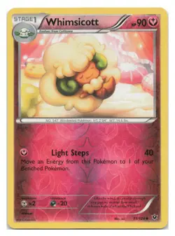 Whimsicott 71/124 Uncommon Fates Collide Pokemon Reverse Holo 2016 - Image 1