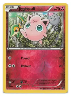 Jigglypuff 65/124 Common Fates Collide Pokemon Reverse Holo 2016 - Image 1