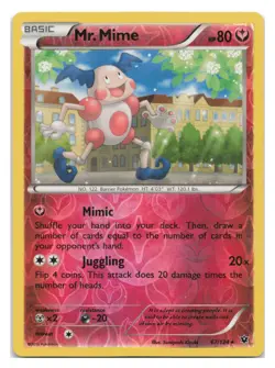 Mr. Mime 67/124 Rare Fates Collide Pokemon Reverse Holo 2016 - Image 1