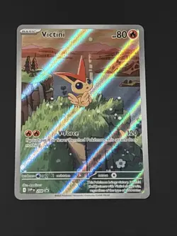 Pokemon Victini SVP 208 Illustration Rare Promo Scarlet & Violet NM - Image 1