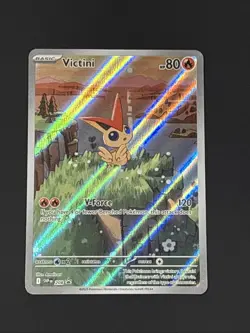 Pokemon Victini SVP 208 Illustration Rare Promo Scarlet & Violet NM - Image 2