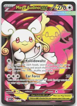 Mega Audino ex 253/217 Ultra Rare Ascended Heroes Pokemon Holo Near Mint - Image 1
