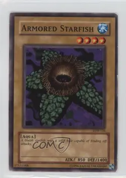 Armored Starfish YuGiOh Legend of Blue Eyes White Dragon #LOB-116 2002 READ - Image 1