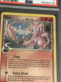 Mew Delta Species Holo PSA 5 Pop Series 5 Inverted Back New Cert Holo Bleed - Image 1