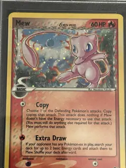 Mew Delta Species Holo PSA 5 Pop Series 5 Inverted Back New Cert Holo Bleed - Image 2