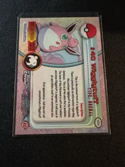 2000 Topps Chrome Pokemon! Wigglytuff #40 Near Mint! Base Set! Vintage! - Image 2