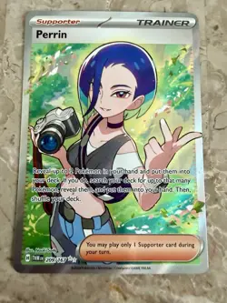 Perrin 209/167 Ultra Rare Twilight Masquerade Pokemon Holo Near Mint - Image 1