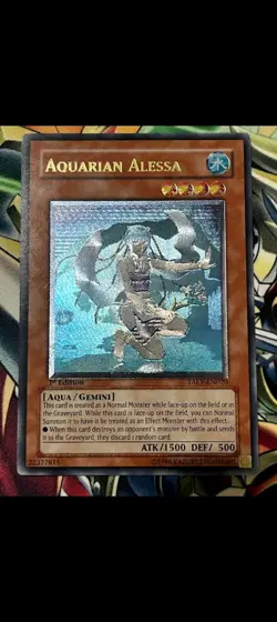 Yugioh! LP Aquarian Alessa - TAEV-EN020 - Ultimate Rare - 1st Edition Lightly Pl - Image 1