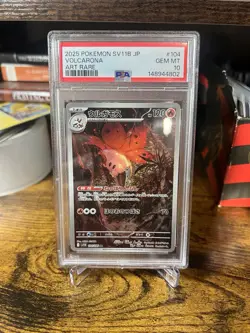 2025 Pokemon Volcarona AR 104 086 Japanese SV11B PSA 10 - Image 1