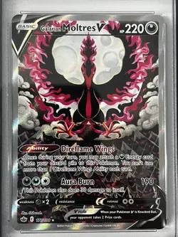 Pokemon Chilling Reign Galarian Moltres V 177/198 Alternative Art Alt Holo PSA 9 - Image 4