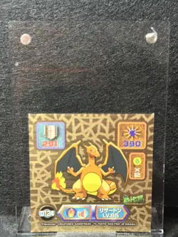 POKEMON SUPER DX GOLD STICKERS CHARIZARD DRACAUFEU D124 AMADA 1999 - Image 1